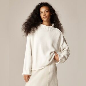 J.Crew 2025 Rollneck Sweater in Ivory XXS